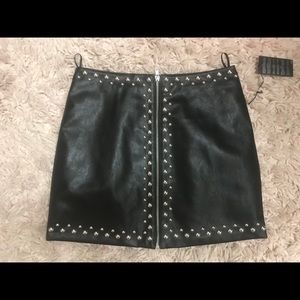 Black studded skirt
